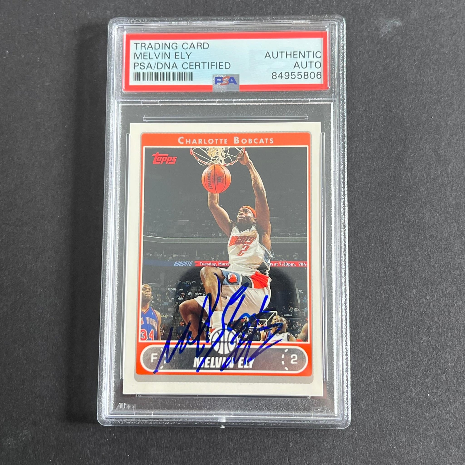 2006 Topps #84 Melvin Ely Signed Card AUTO PSA Slabbed RC Bobacts
