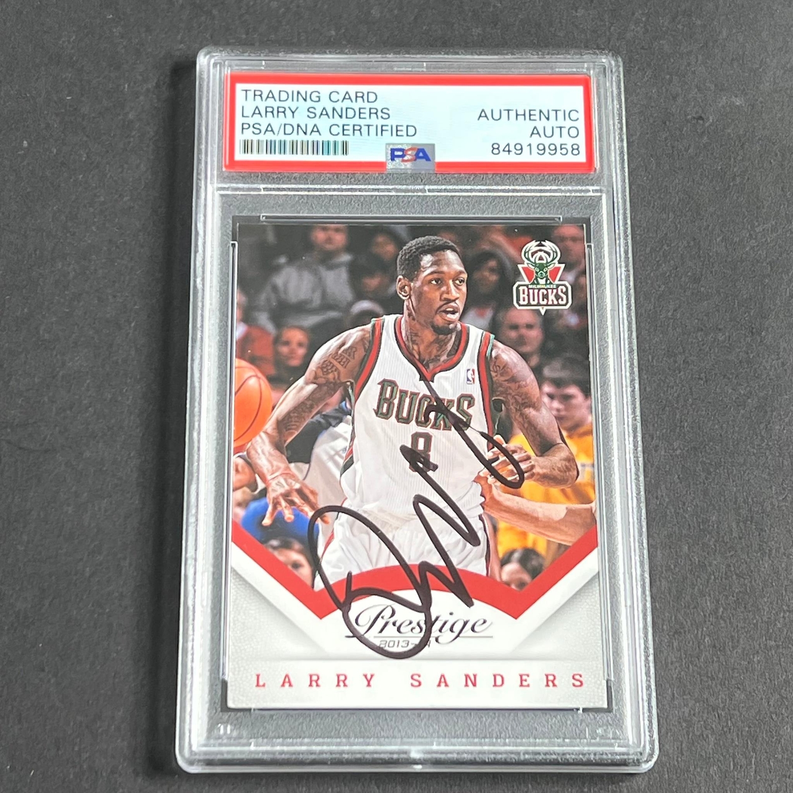 2013-14 Panini Prestige #124 Larry Sanders Signed Card PSA/DNA AUTO Slabbed Buck
