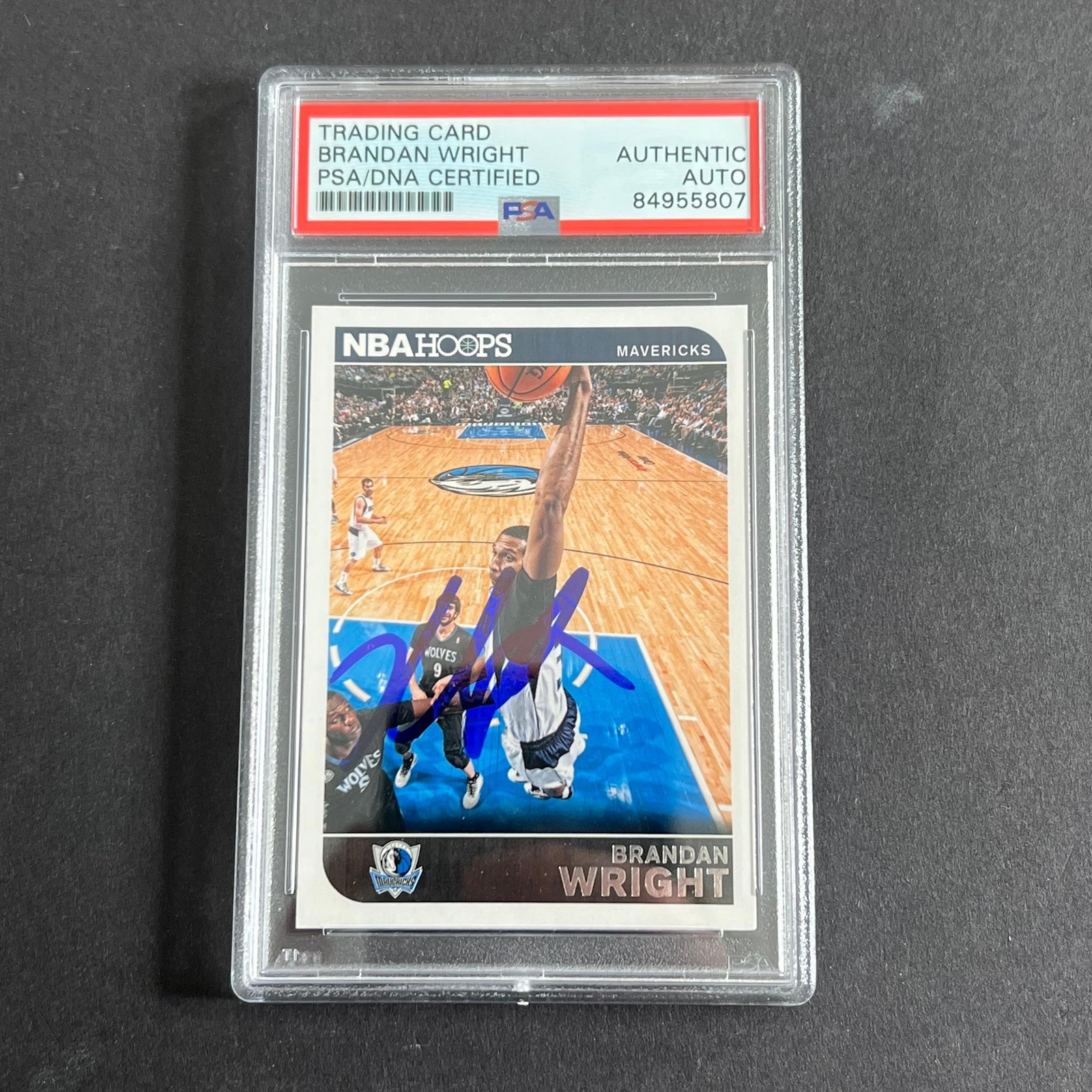 2014-15 Panini HOOPS #181 BRANDON WRIGHT Signed Card AUTO PSA Slabbed Mavericks
