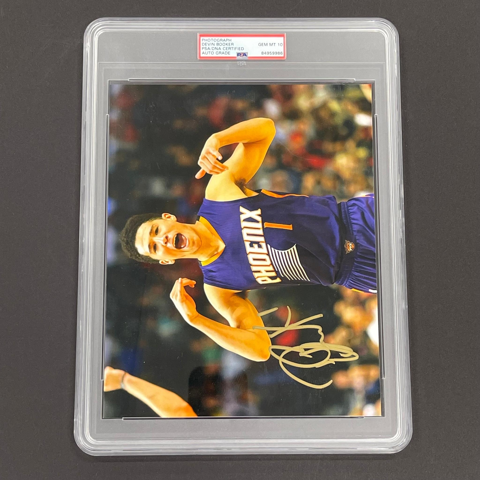 Devin Booker Signed 8x10 Photo PSA/DNA Encapsulated AUTO GRADE 10 Phoenix Suns A
