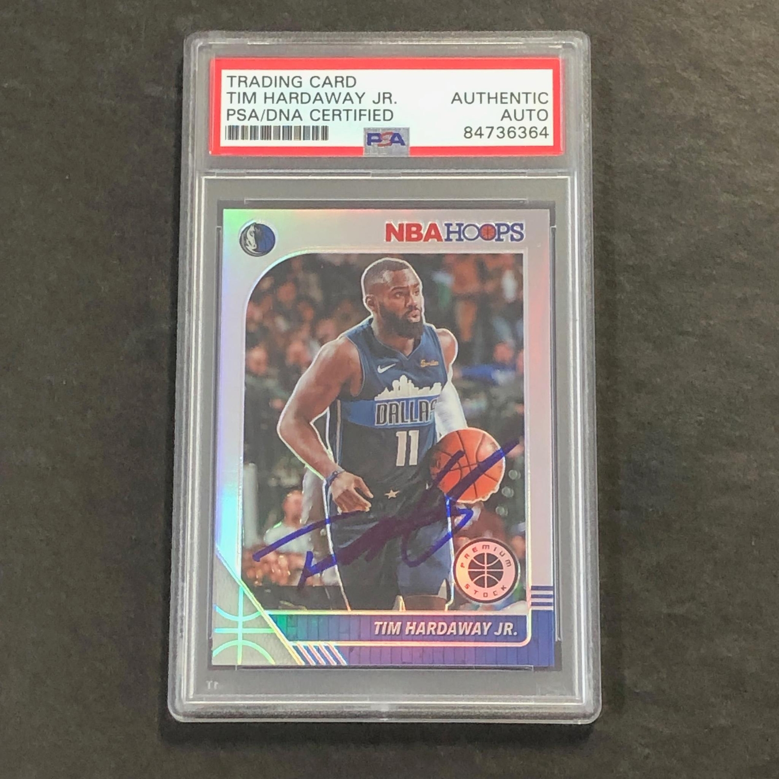 2019-20 Panini NBA Hoops #41 Tim Hardaway Jr. Signed Card AUTO PSA Slabbed Maver
