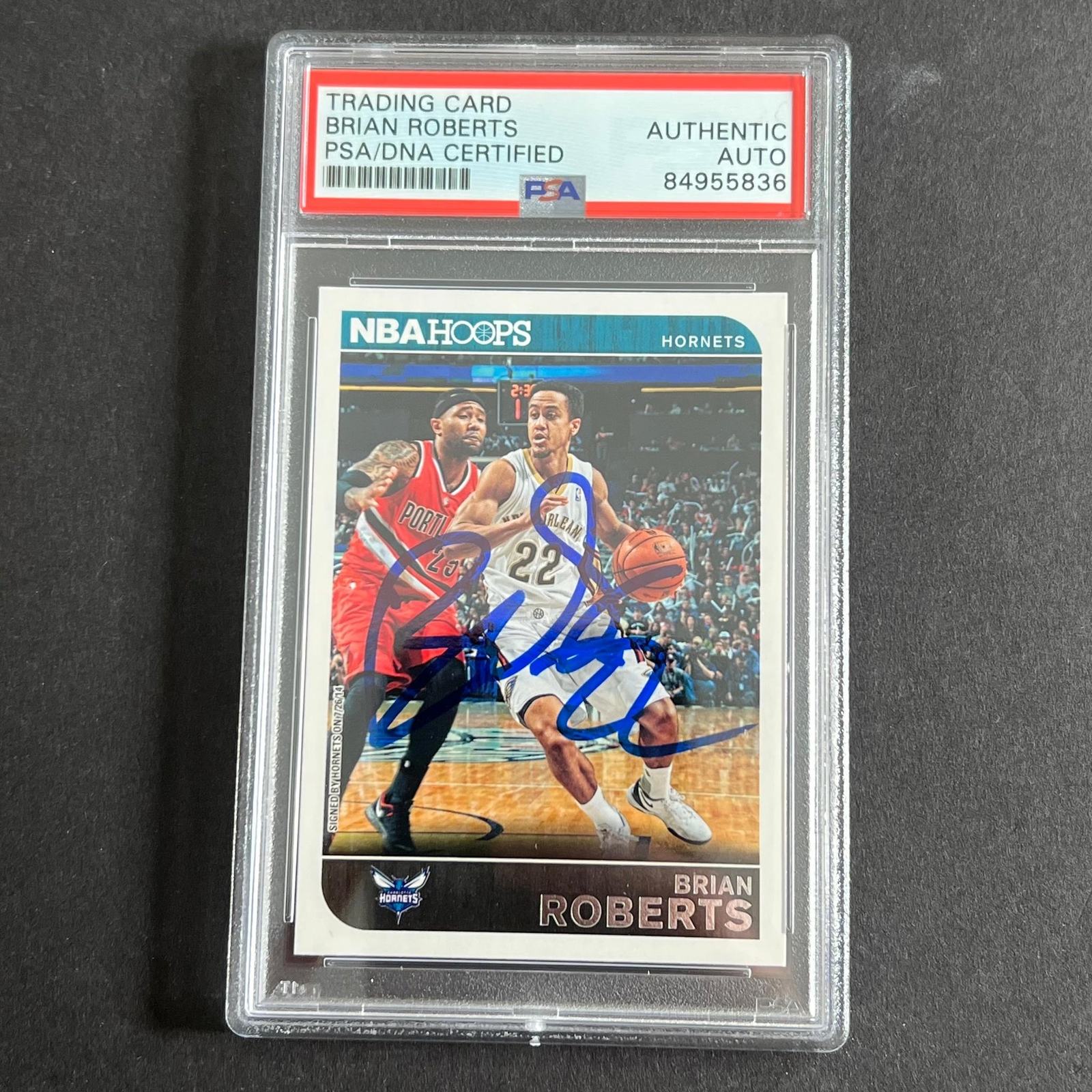 2014-15 Panini NBA Hoops #197 Brian Roberts Signed AUTO PSA Slabbed Pelicans
