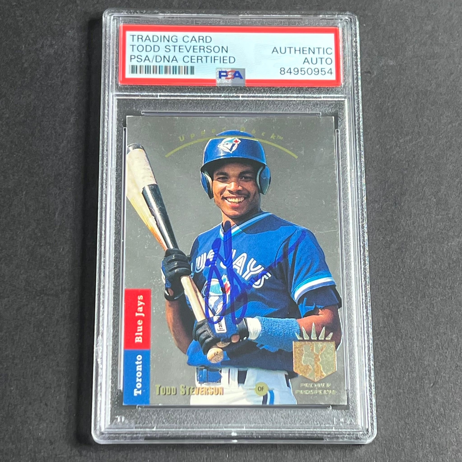 1993 Upper Deck #286 Todd Steverson PSA/DNA Slabbed Autographed AUTO Blue Jays

