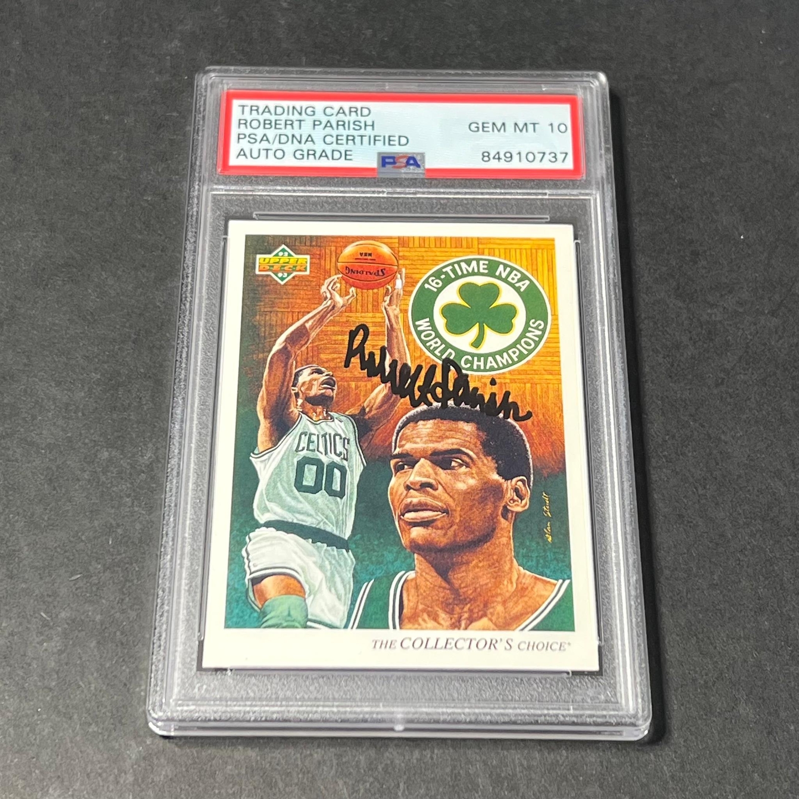 1992-93 Upper Deck #39 Robert Parish Signed AUTO 10 PSA Slabbed Celtics
