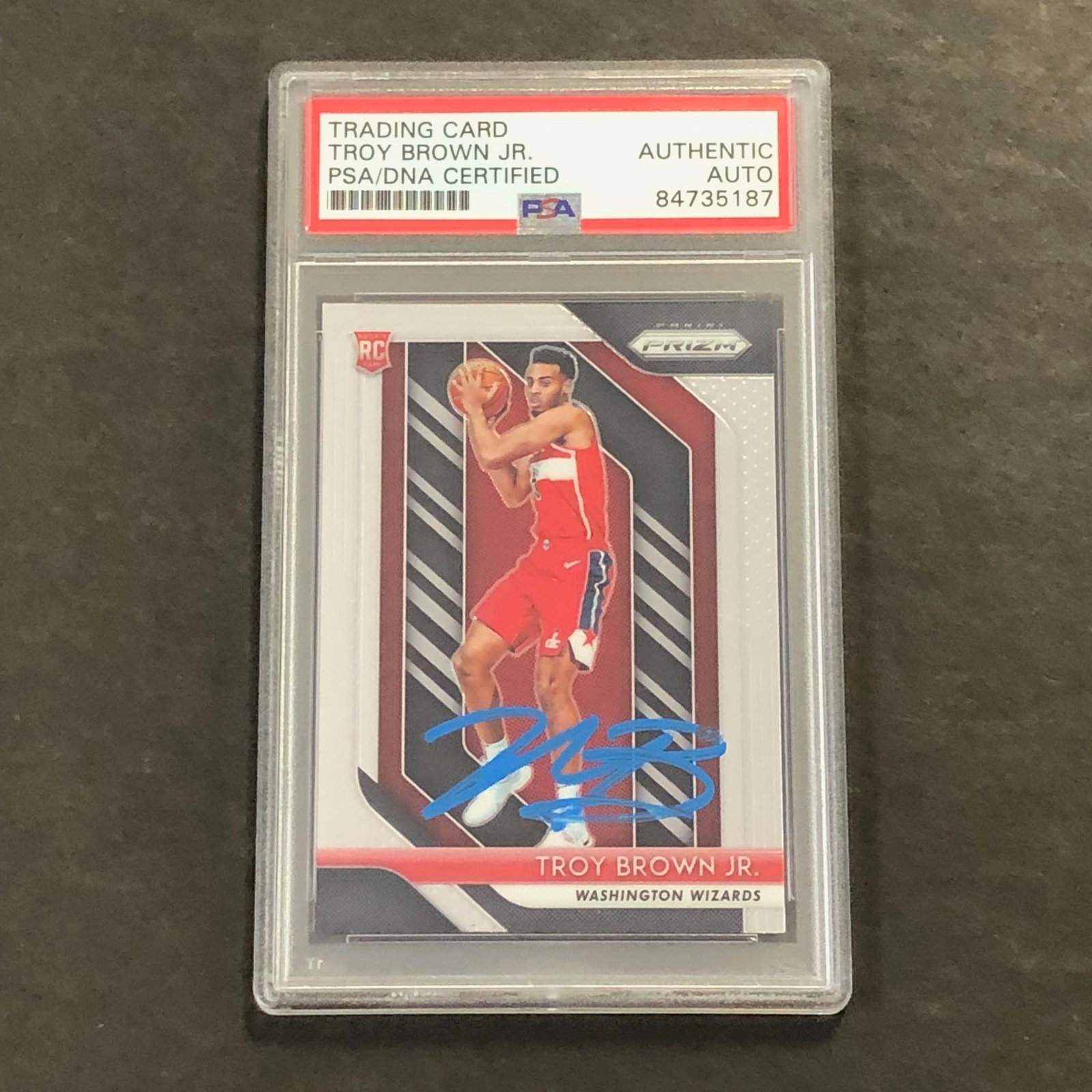 2018-19 Panini Prizm #213 TROY BROWN JR. Signed Card AUTO PSA RC Rookie Slabbed
