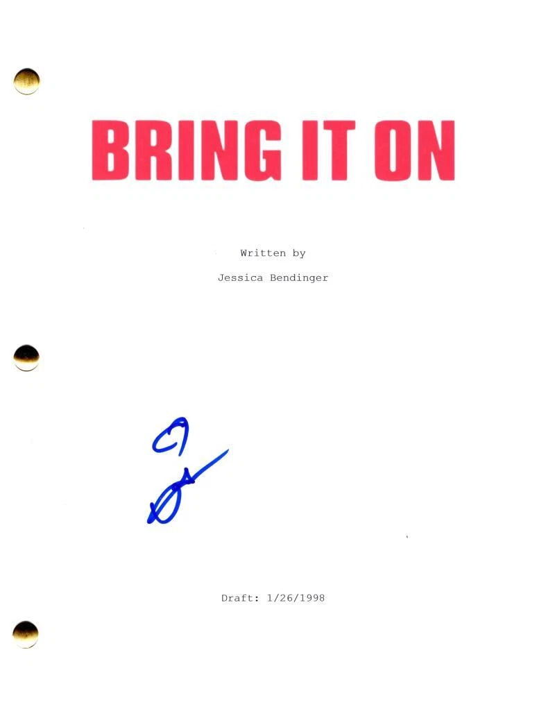 Gabrielle Union Signed Autograph Bring It On Full Movie Script w/ Kirsten Dunst

