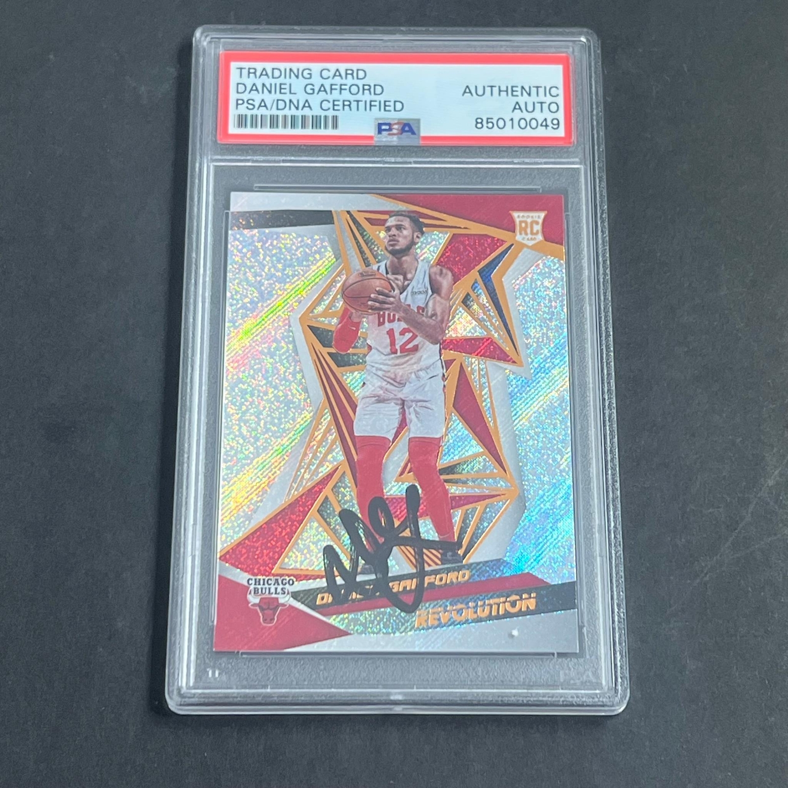 2019-20 Panini Revolution #136 Daniel Gafford Signed Card AUTO PSA Slabbed RC Bu

