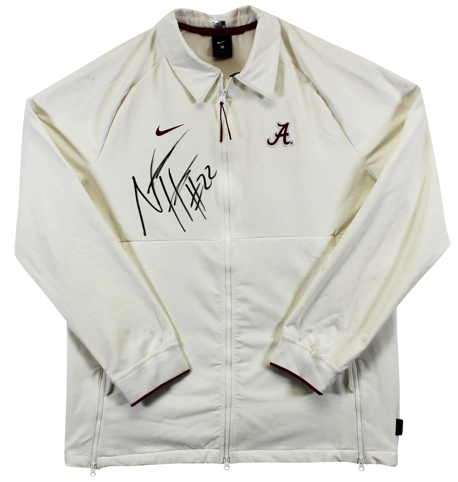 Najee Harris Authentic Signed Worn Alabama Team Issued Nike Jacket Fanatics
