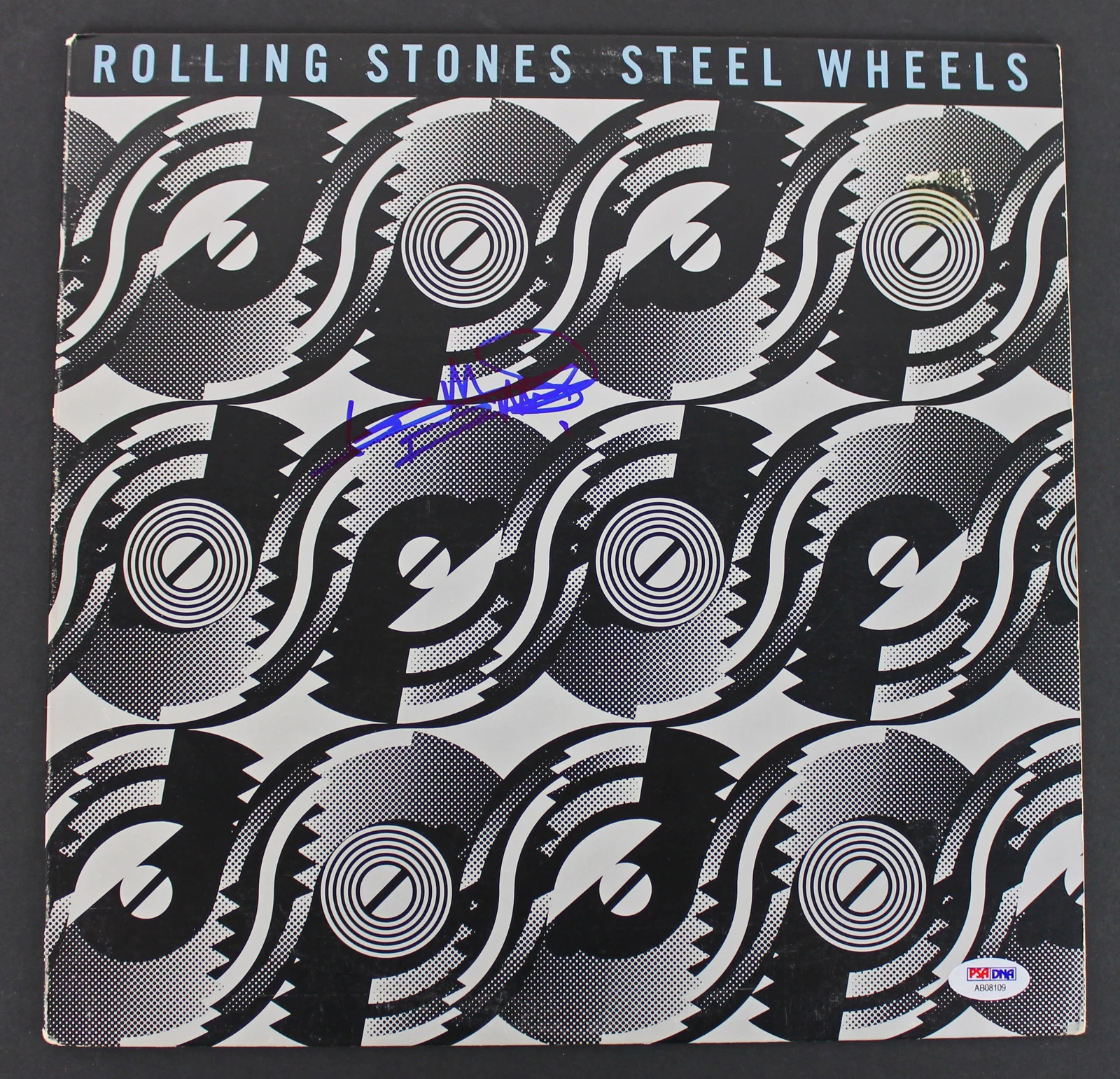 Keith Richards Rolling Stones Signed 'Steel Wheels' Album Cover PSA/DNA #AB08109
