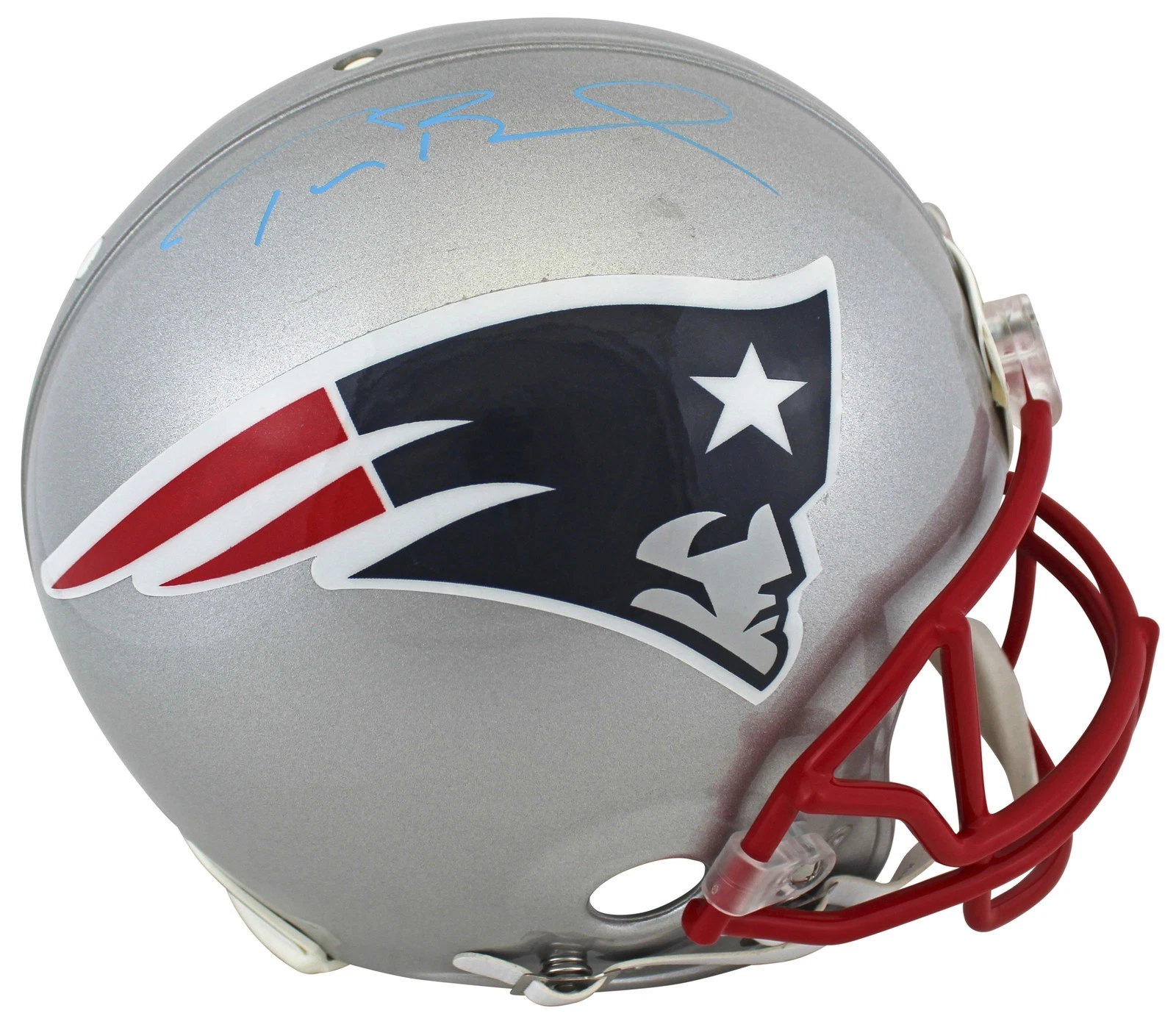Patriots Tom Brady Authentic Signed Full Size Proline Helmet Tri Star #7718274
