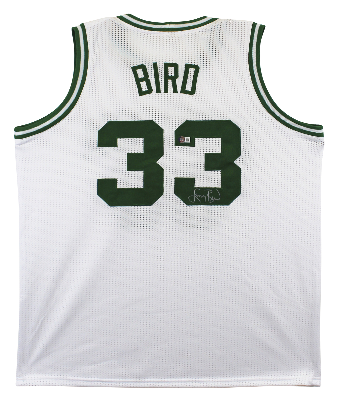 Larry Bird Authentic Signed White Pro Style Jersey Autographed BAS Witnessed 1
