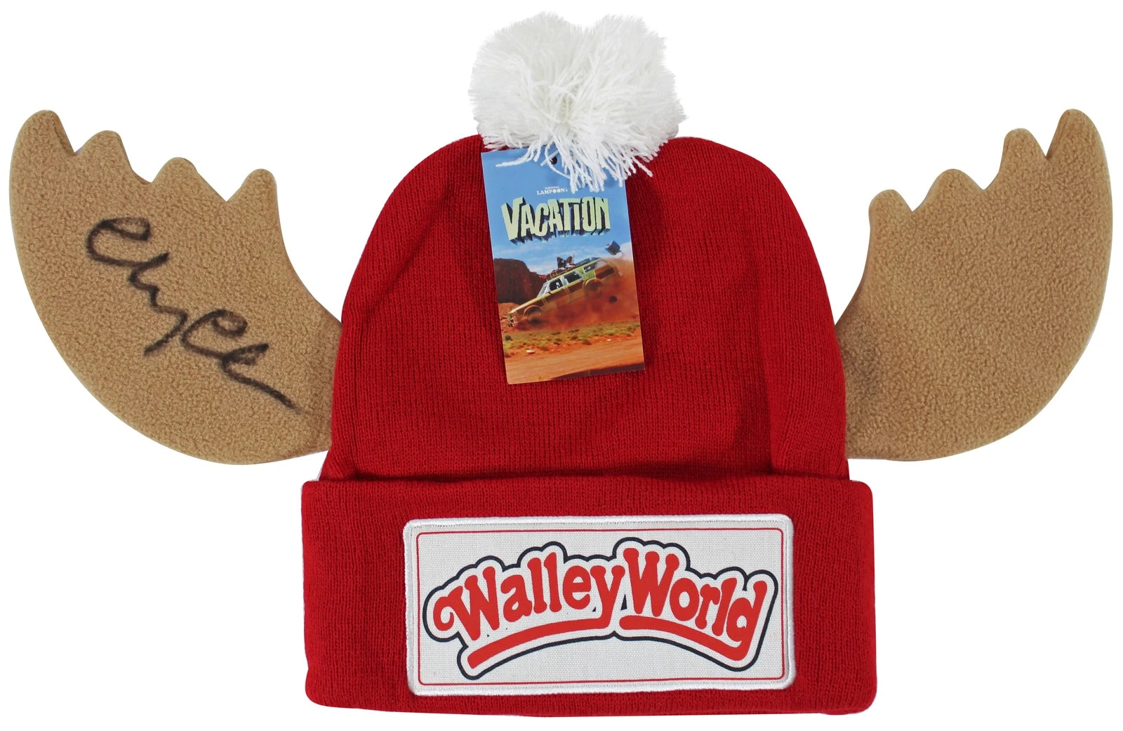 Chevy Chase Vacation Authentic Signed Wally World Beanie Hat BAS Witnessed
