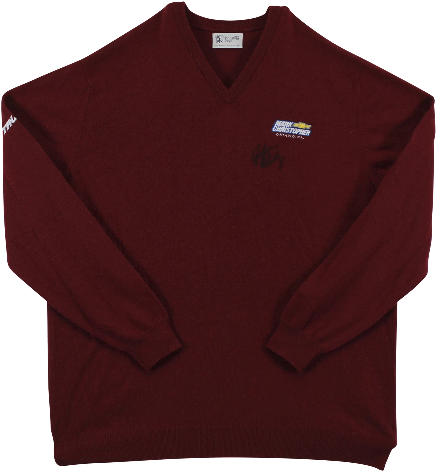 John Daly Signed Match Worn Johnstons of Elgin Cashmere Sweater BAS #BH00317
