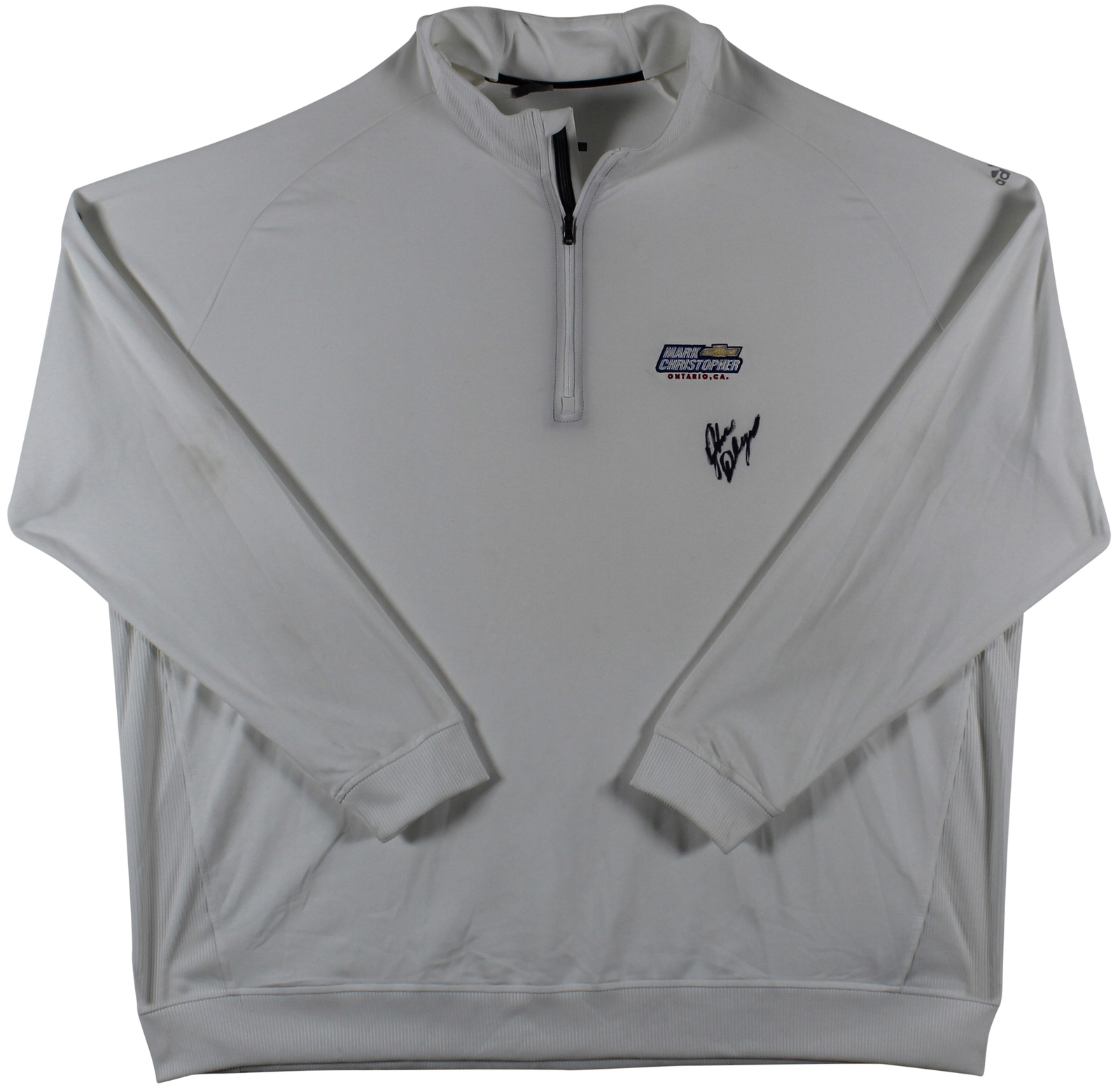 John Daly Signed Match Worn White Adidas Quarter Zip Shirt BAS #BH00335
