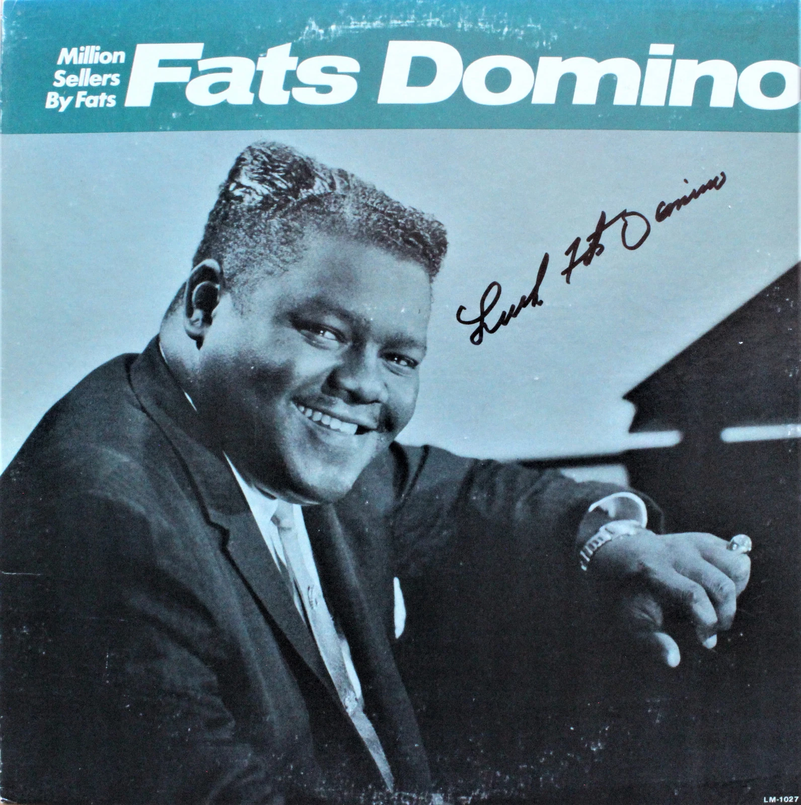 FATS DOMINO - Million Sellers - SIGNED AUTOGRAPHED VINYL RECORD LP ACOA
