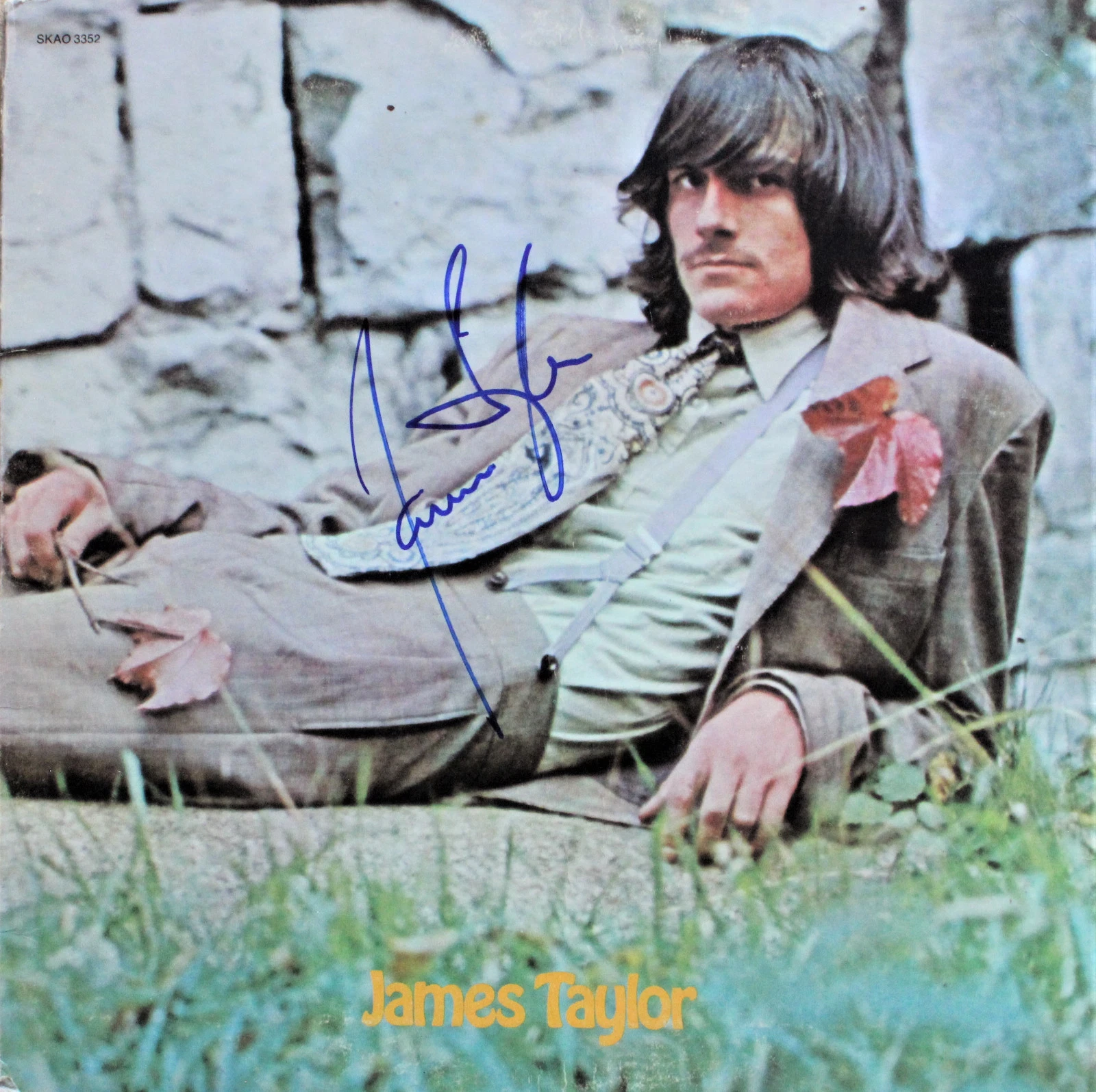 James Taylor SIGNED AUTOGRAPHED RECORD Self Titles Paul McCartney Produced! ACOA

