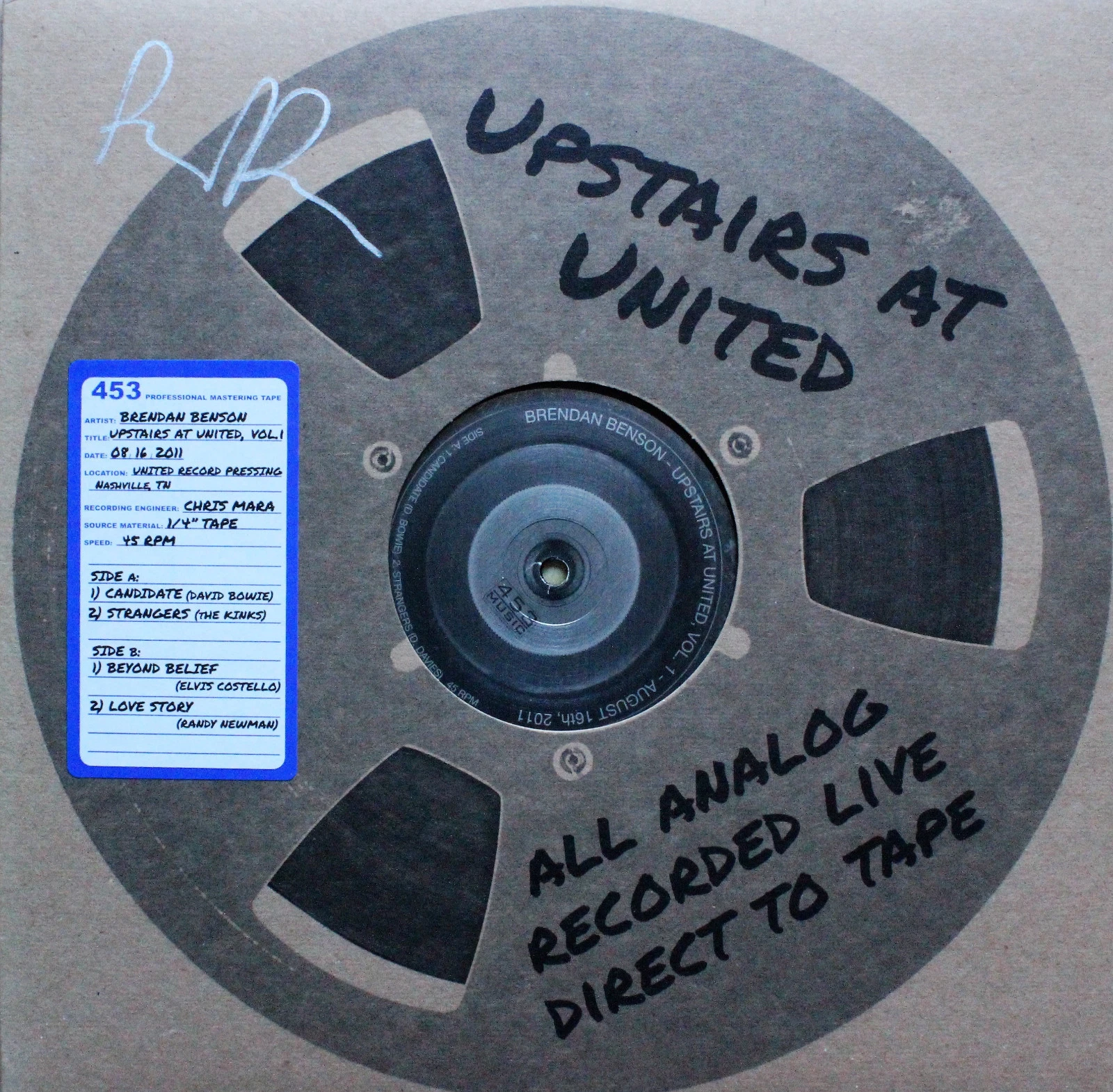 Brendan Benson Vinyl Record Upstairs at United RSD Signed The Raconteurs ACOA
