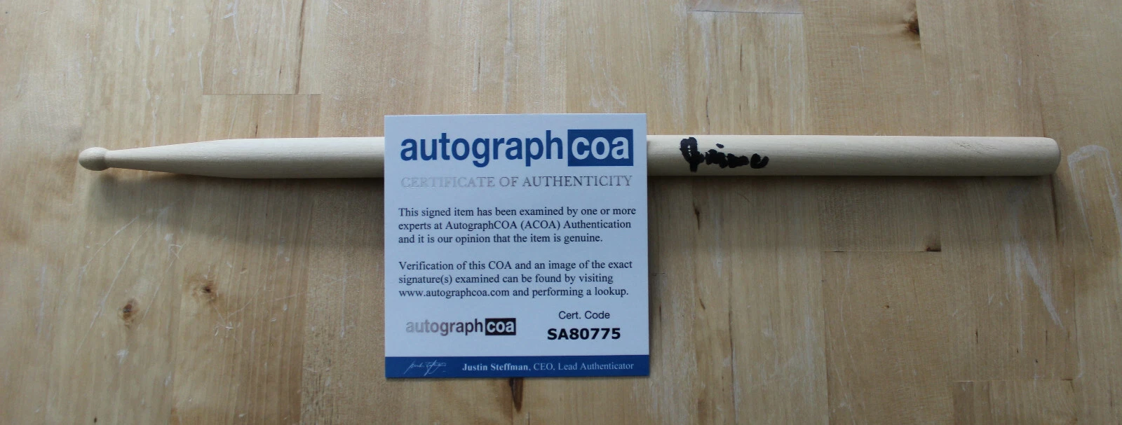 Jaimoe of The Allman Brothers Band hand signed drumstick ACOA
