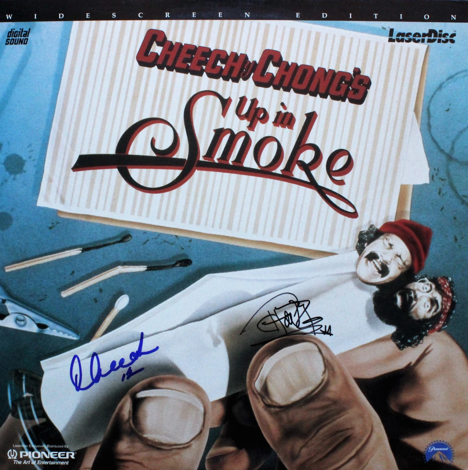 Cheech and Chong SIGNED Laser Disc (Rare) Up In Smoke ACOA
