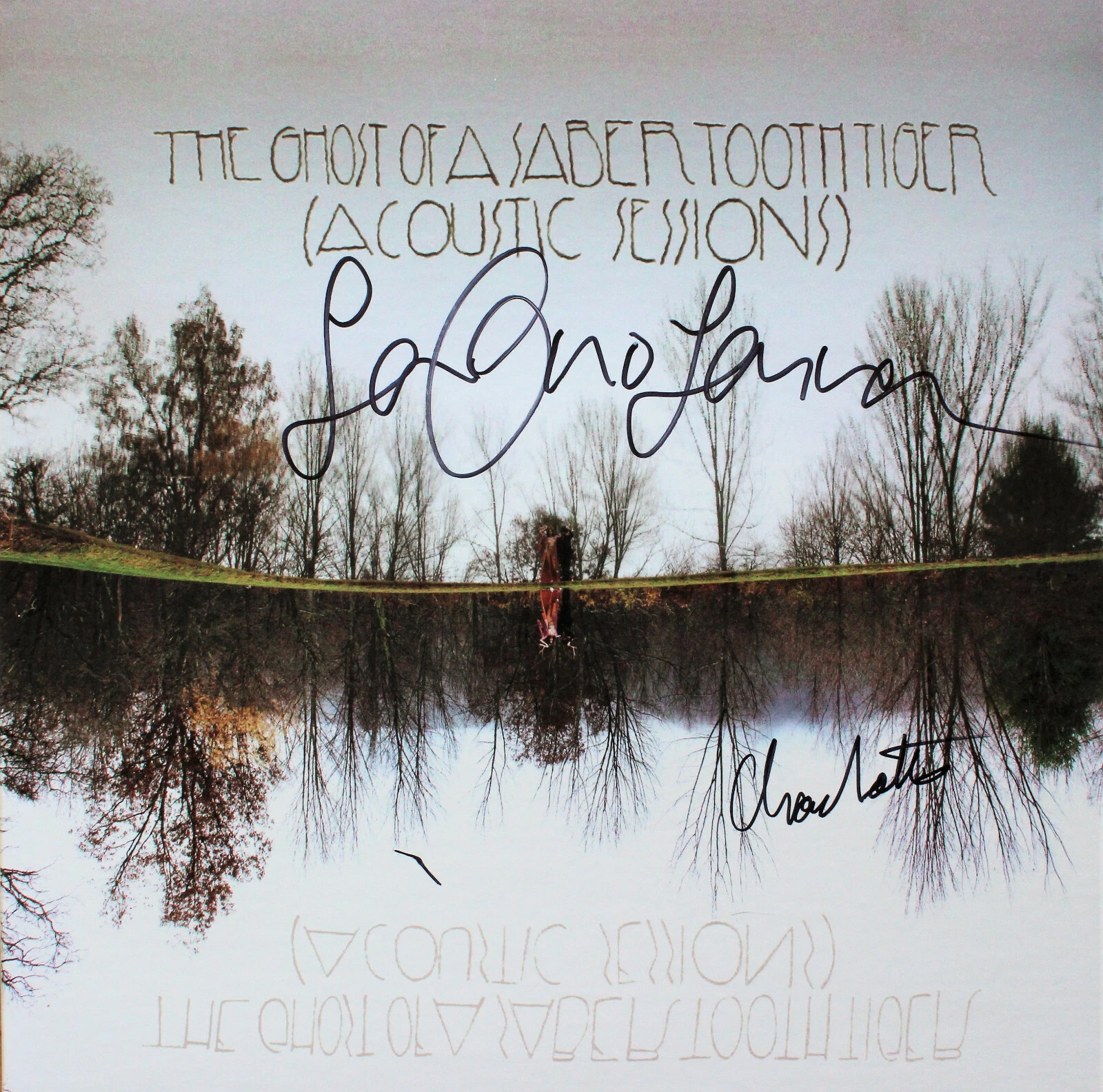 SEAN LENNON and Charolette signed Ghost of a Saber Tooth Tiger Acoustic LP ACOA
