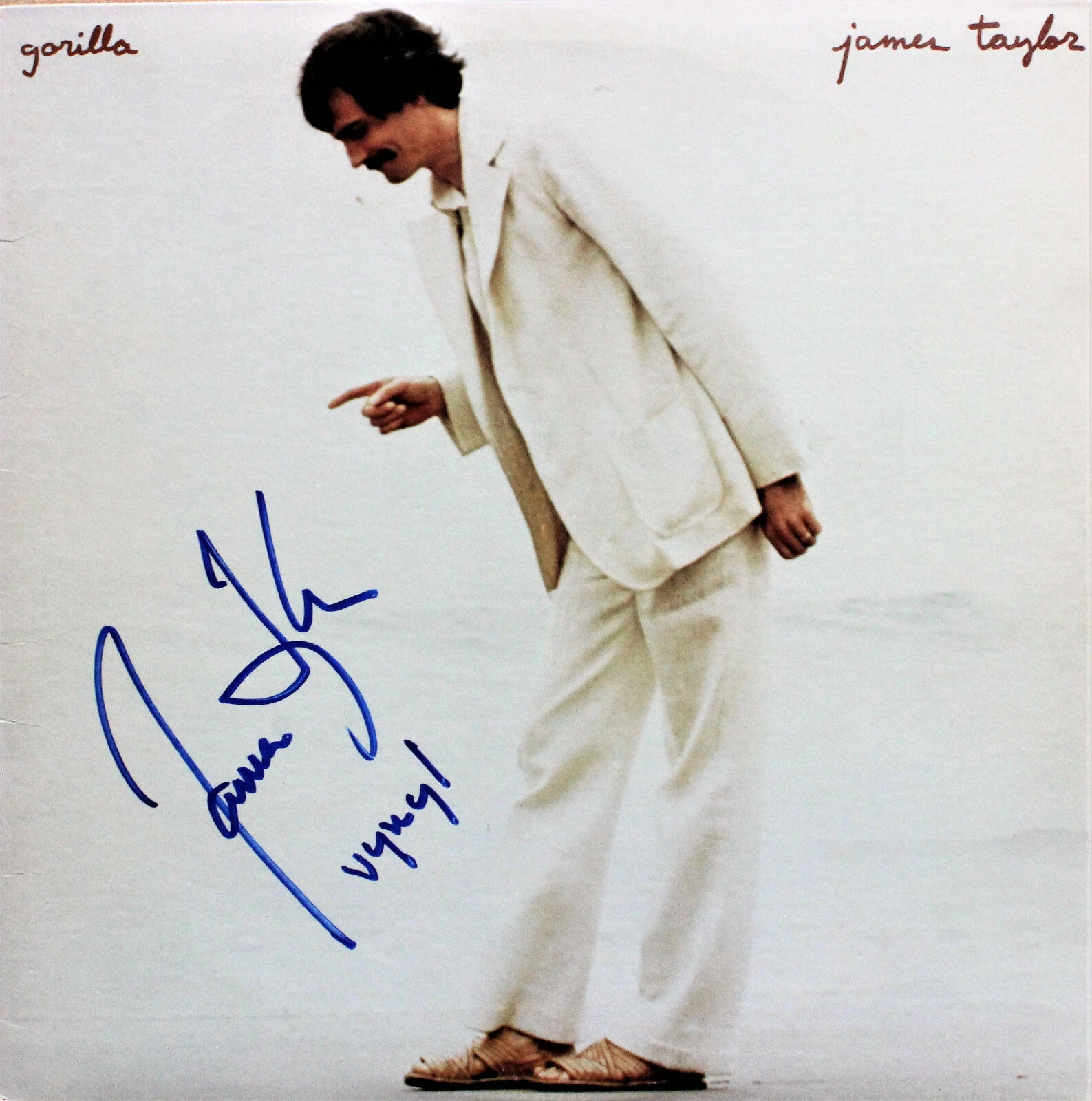 James Taylor SIGNED AUTOGRAPHED RECORD Gorilla ACOA
