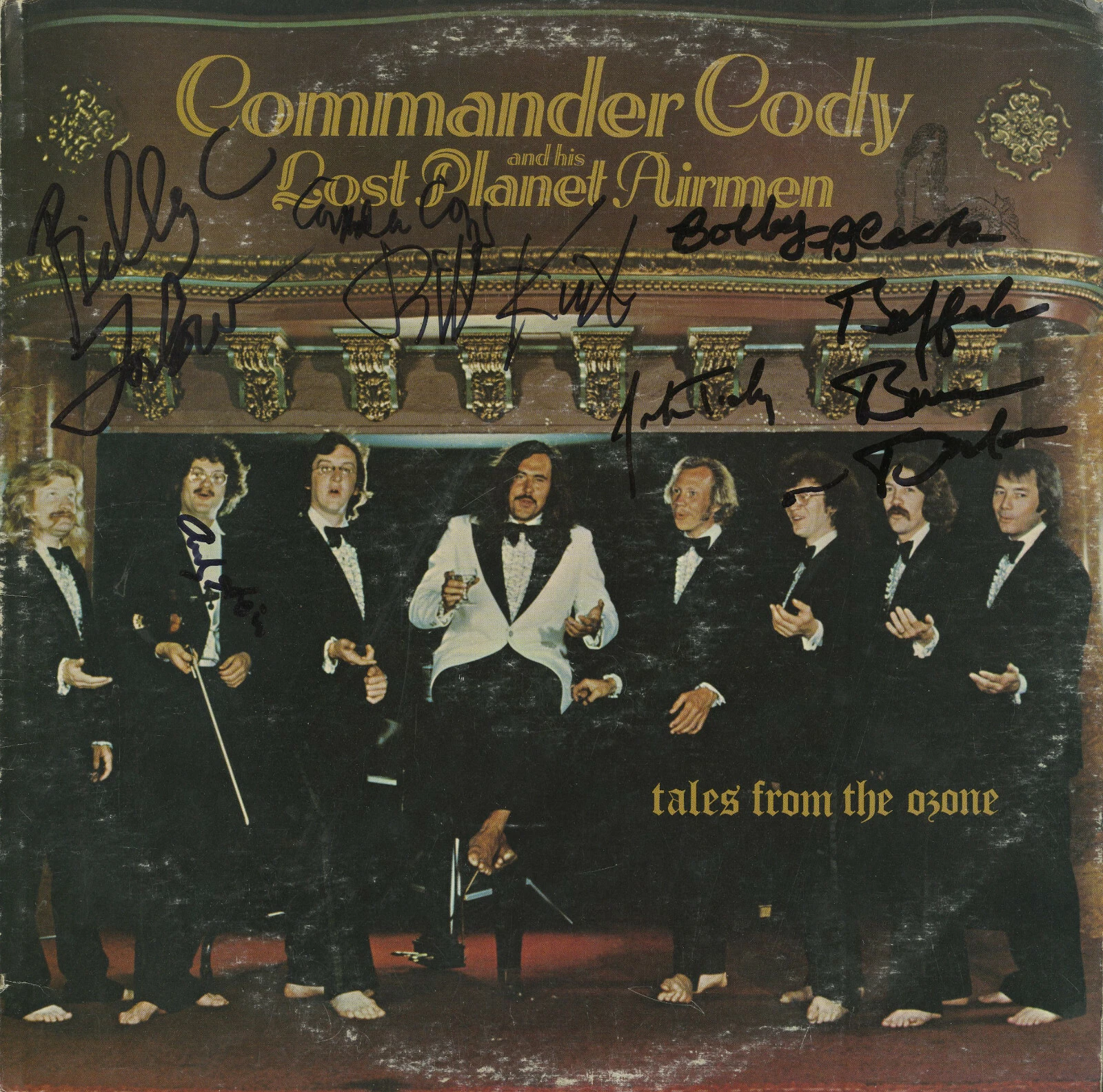 Commander Cody & the Lost Planet Airman signed LP x7 Tales From The Ozone ACOA
