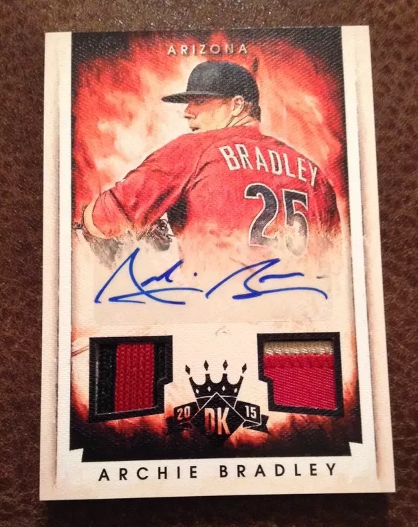 Archie Bradley 2015 Panini Diamond Kings Dual Patch/Auto 1/1 Arizona Diamondback
