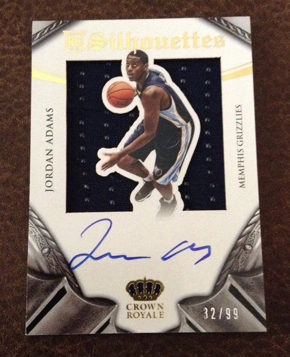 2014-15 Panini Preferred Jordan Adams RC Silhouettes Auto Jersey #ed 32/99
