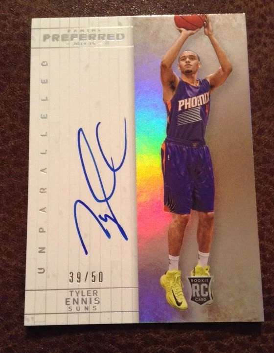 2014/15 PANINI PREFERRED RC #573 TYLER ENNIS UNPARALLELED AUTO 39/50 Sp
