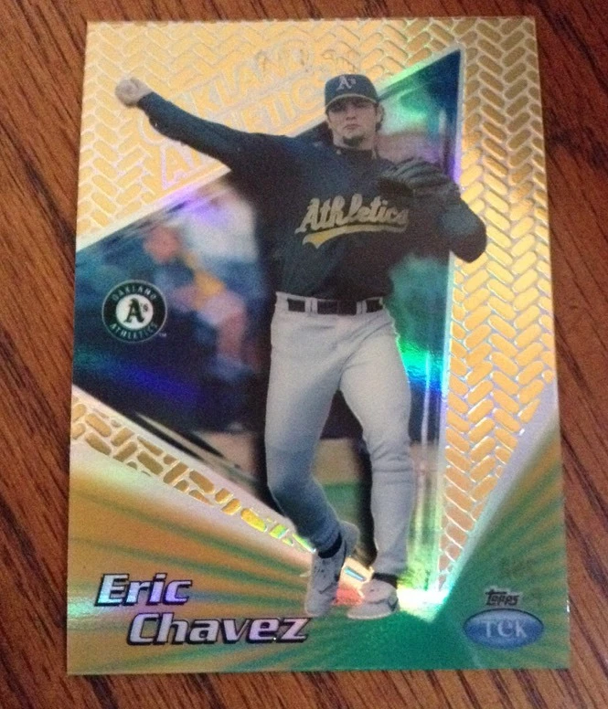 1999 Topps Tek Gold Refractor ERIC CHAVEZ Serial 6/10 RARE! MINT
