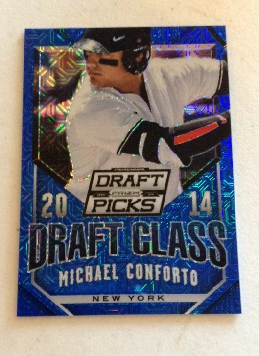 2014 Panini Prizm Draft Picks Draft Class Blue Michael Conforto - 49/75
