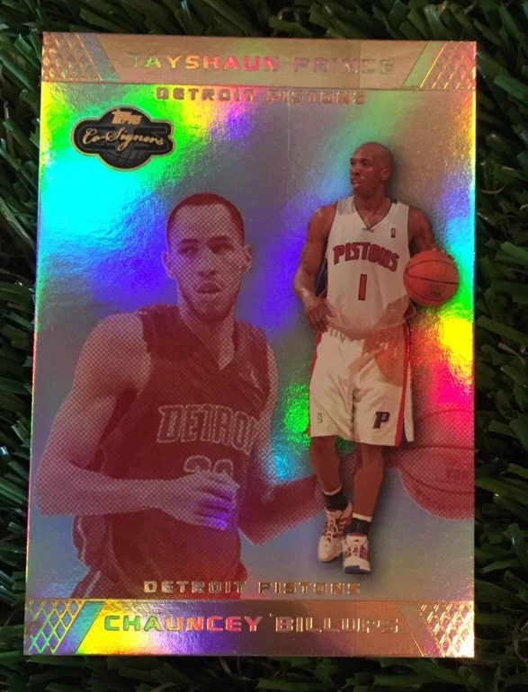 2007-08 (PISTONS) Topps Co-Signers Gold Foil #2A Billups/Prince #D /9 SSP
