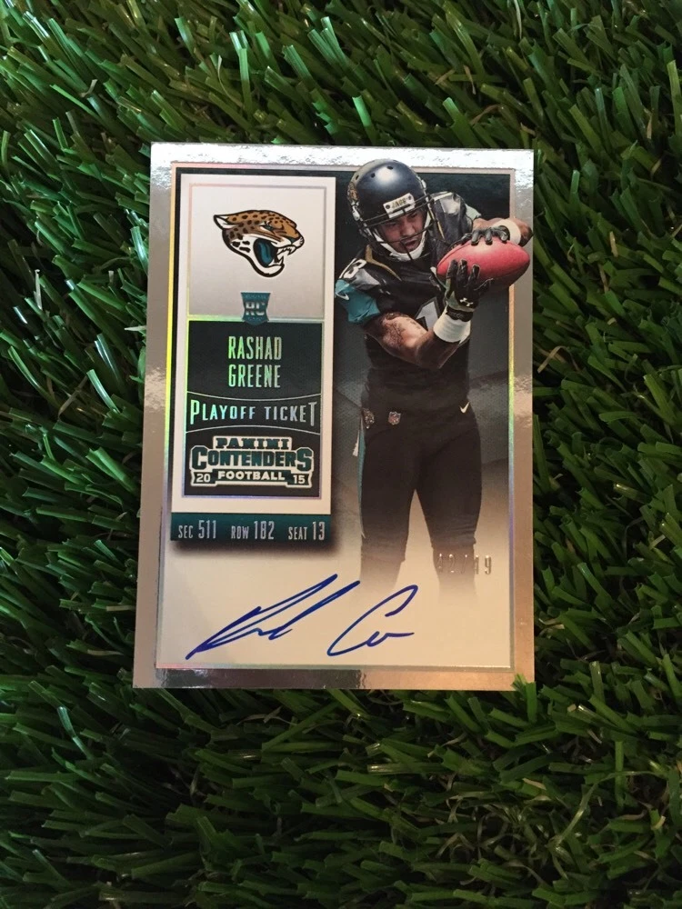 2015 Playoff Contenders Rashad Greene Playoff Ticket AUTO RC /49 Autograph
