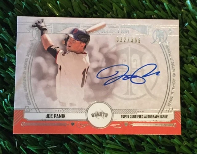 2015 TOPPS MUSEUM COLLECTION AUTO JOE PANIK #ED /399 SF Giants
