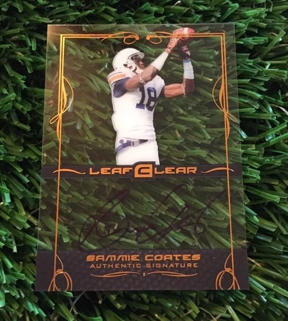 2015 Leaf Clear Football - Sammie Coates - #BA-SC1 Base Autograph Acetate Auto
