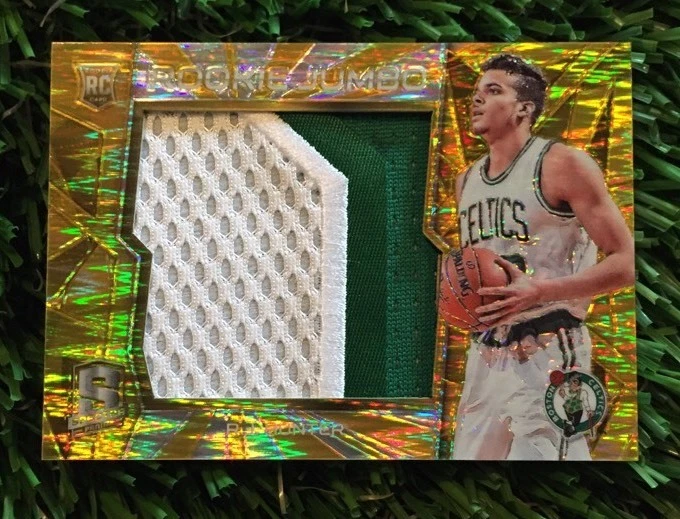 2015-16 Panini Spectra RJ HUNTER ROOKIE JUMBO Gold Prizm 2 CLR Patch #ED /10 SSP
