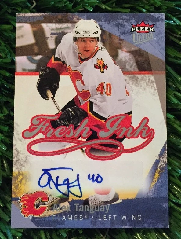 2007-08 FLEER ULTRA FRESH INK ALEX TANGUAY AUTO FLAMES
