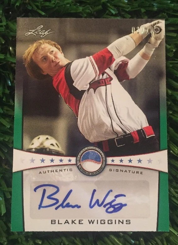 2013 LEAF Perfect Game Baseball RC Auto Blake Wiggins #ED 01/10 See Pics
