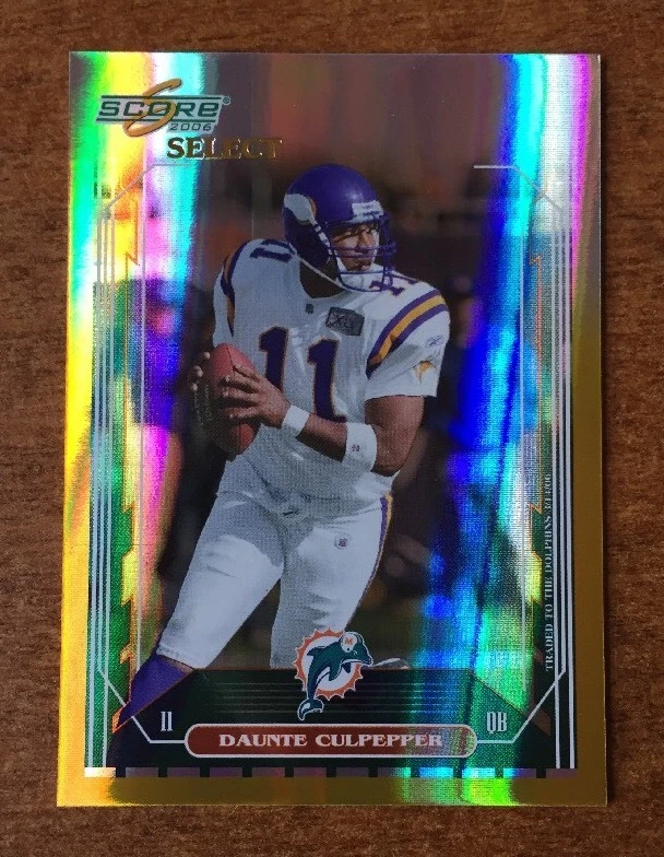 2006 Score Select #151 DAUNTE CULPEPPER Gold Refractor #150 Football #ED /50
