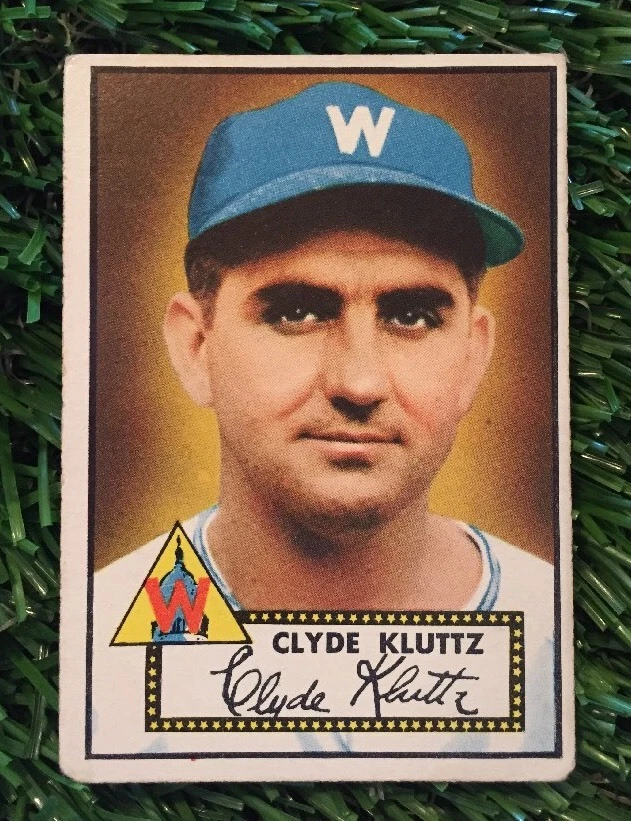 1952 Topps #132 Clyde Kluttz VGEX Set Break Senators See Pics
