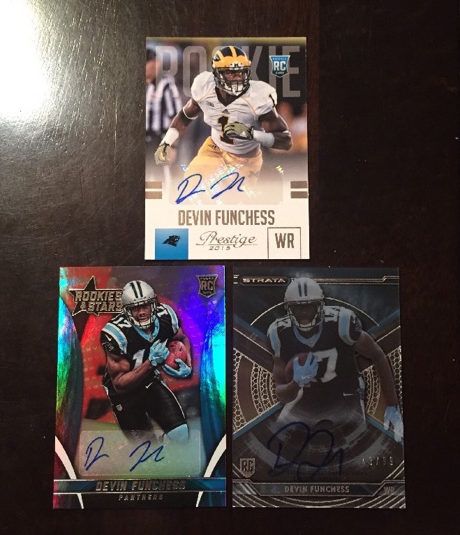 2015 DEVIN FUNCHESS RC LOT /99 STRATA ROOKIES & STARS PRESTIGE PANTHERS
