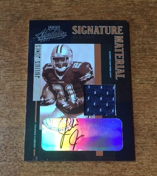 2004 Absolute Memorabilia Signature Material #SM16 Julius Jones Auto Jersey /300
