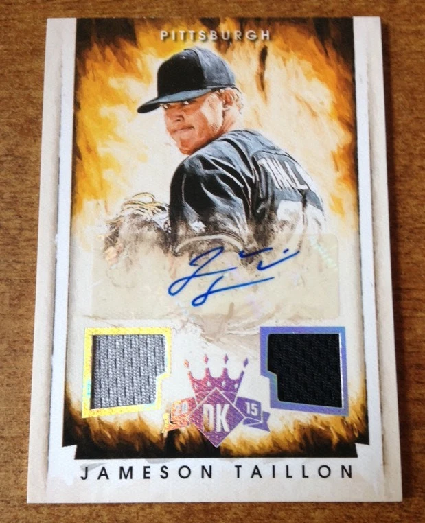 Jameson Taillon 2015 Panini Diamond Kings Dual Jersey Signature Auto 49/99
