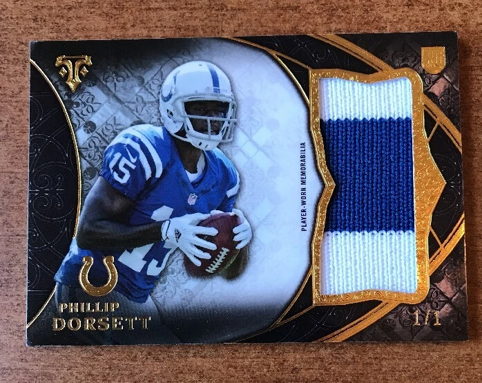 2015 Topps Triple Threads PATCH ONYX Phillip Dorsett 1/1 Indianapolis Colts
