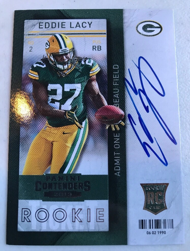 2013 Panini Contenders EDDIE LACY Auto SP RC ROOKIE (SEAHAWKS)
