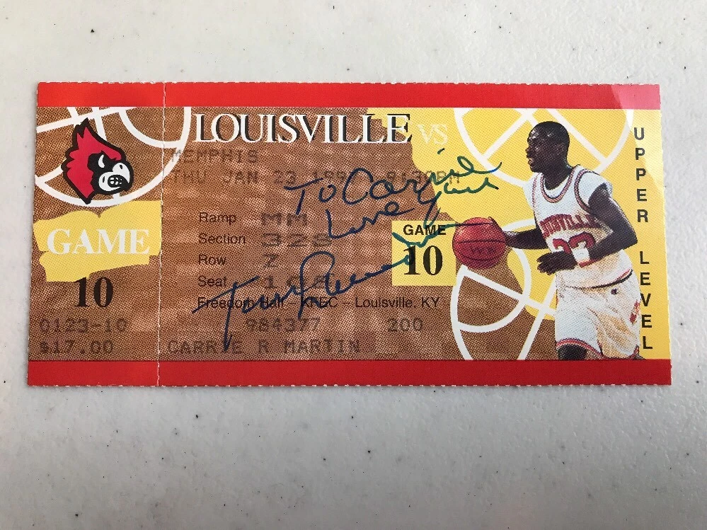 Tommy Lasorda Autographed Signed LOUISVILLE CARDINALS TICKET JSA COA
