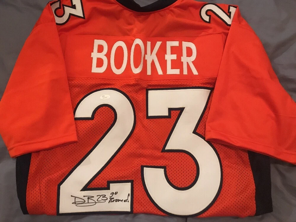 DEVONTAE BOOKER Autographed BRONCOS Jersey INSCRIPTION GO BRONCOS JSA COA
