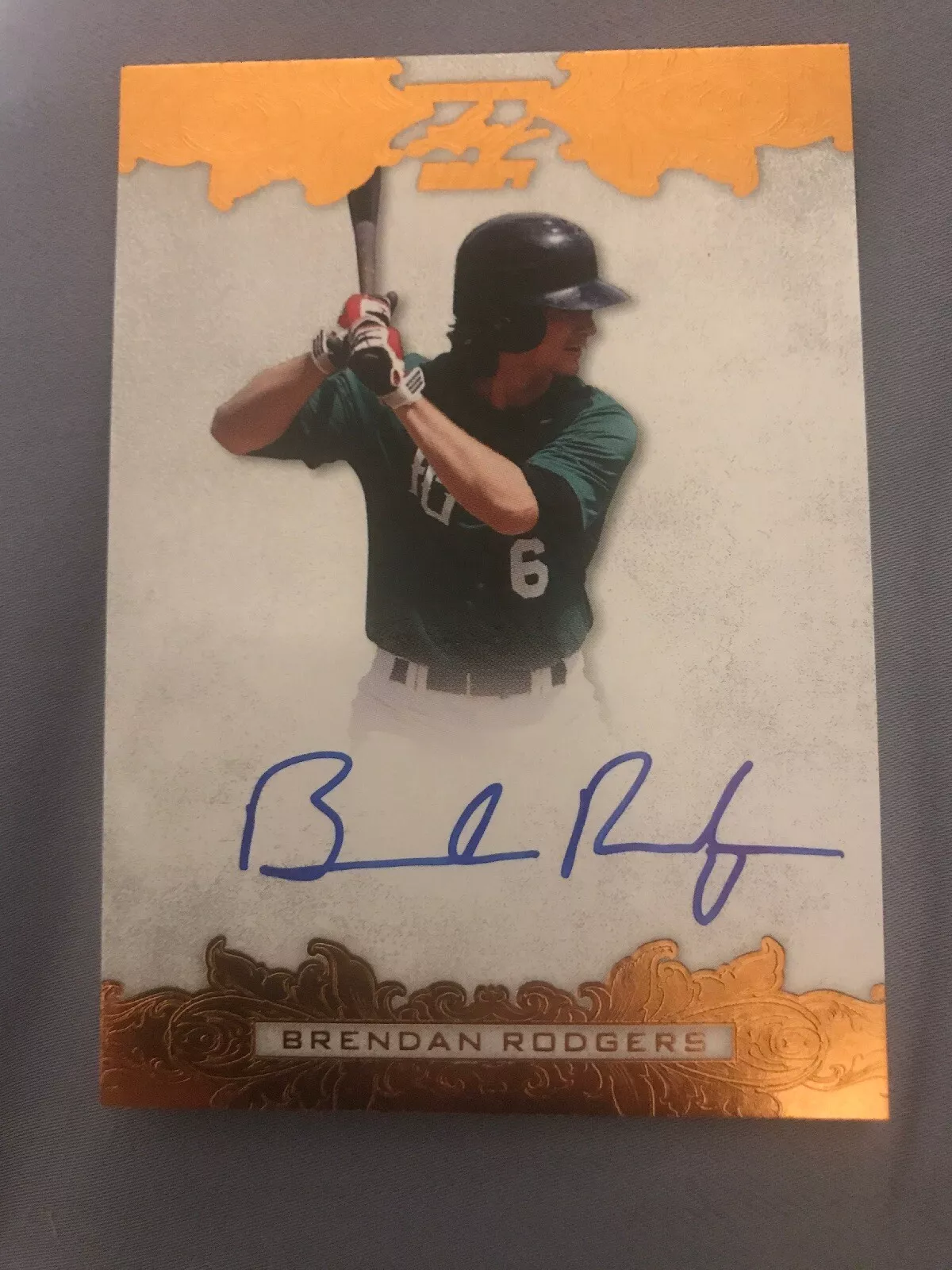 2015 Leaf Ultimate Draft BRENDAN RODGERS Bronze Foil RC Auto Rockies Autograph
