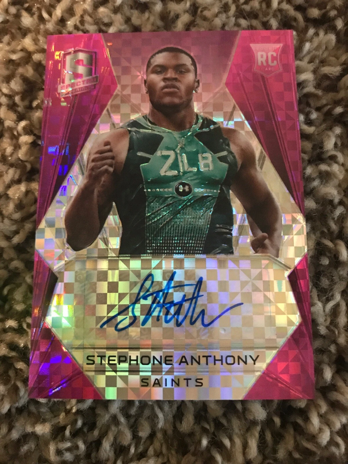 2015 Spectra STEPHONE ANTHONY ROOKIE CARD/AUTO #212 