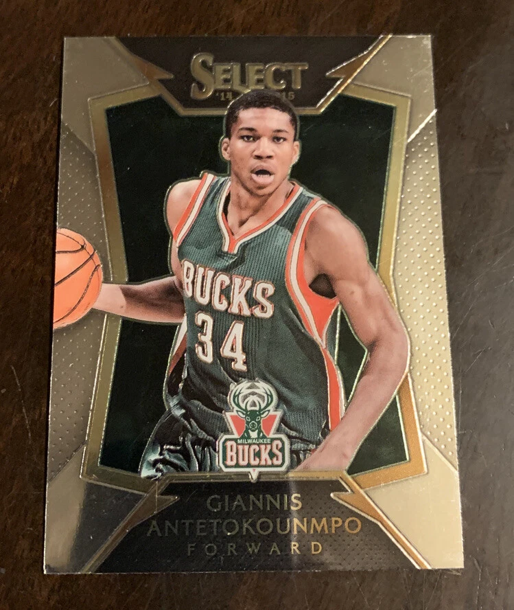 2014-15 Select Giannis Antetokounmpo #75 Base Card SP Bucks 2nd Year Corner Ding
